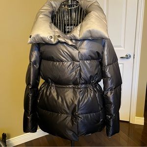 Lands End Winter Coat- size M. Colour- silver fading into dark grey